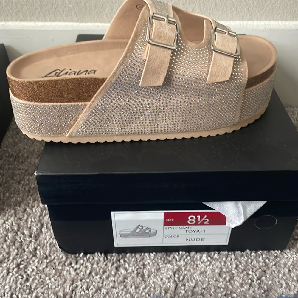 Nude sandals brand new